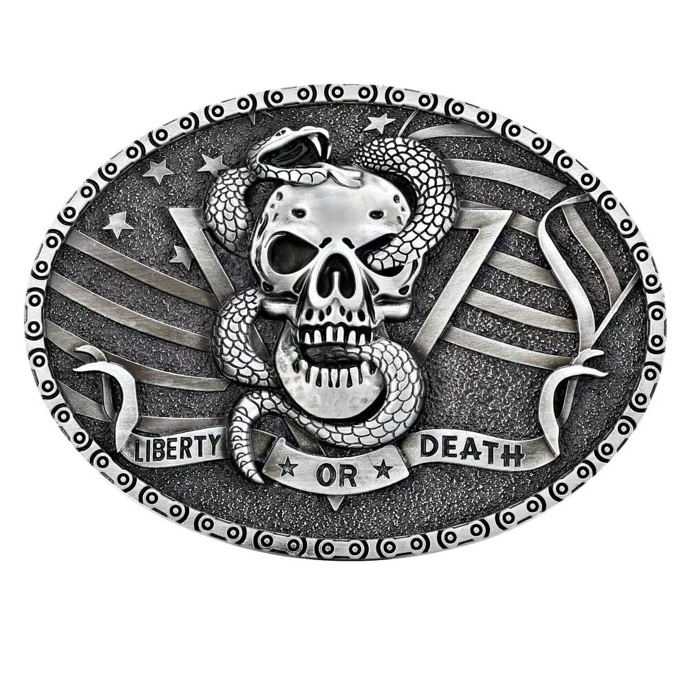 3881 Gift Box Packed Snake Skull Skeleton Gothic Skull Head Oval Western